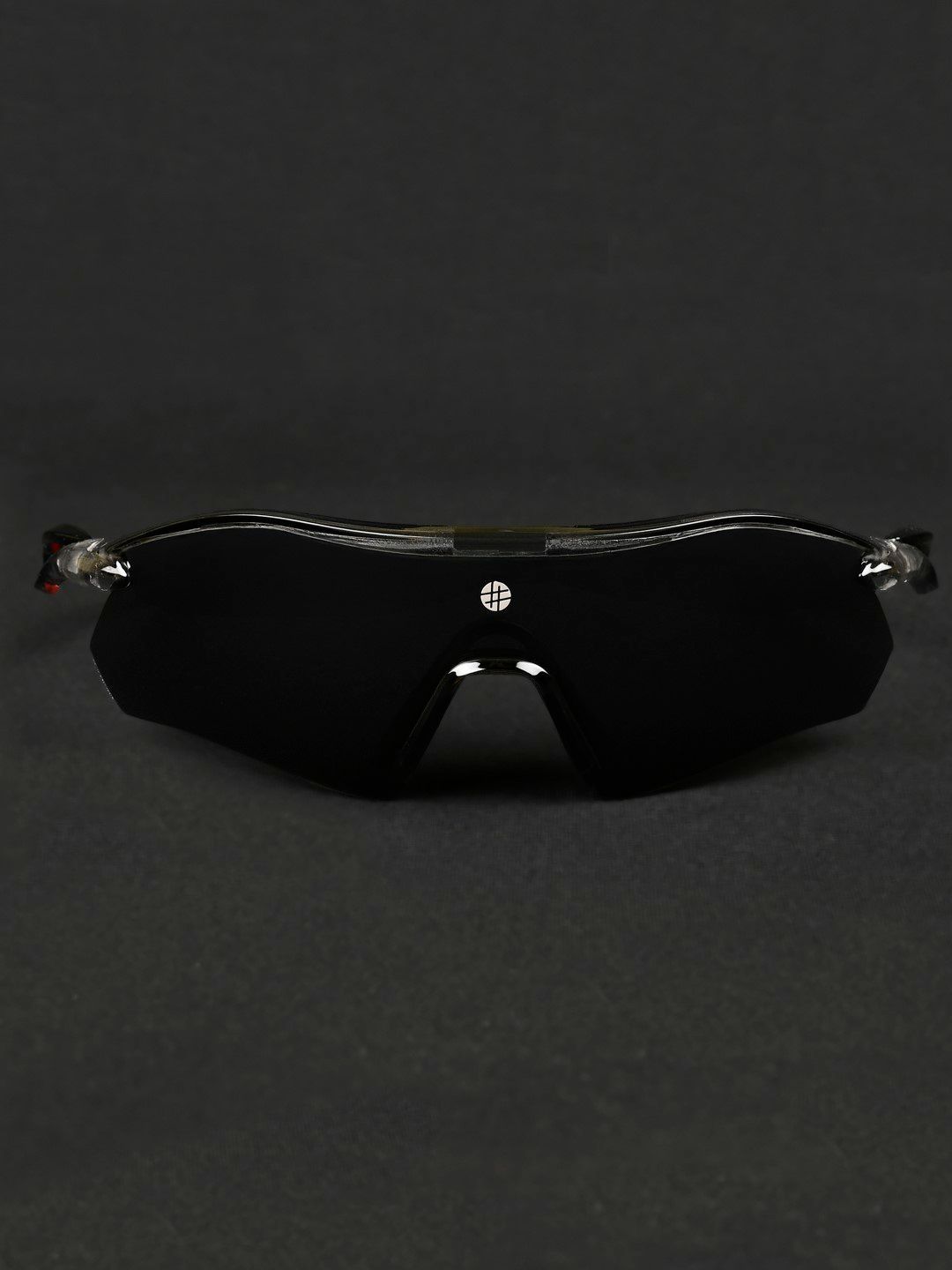 HASHTAG EYEWEAR Unisex Grey Lens & Black Sports Sunglasses with-picture-25
