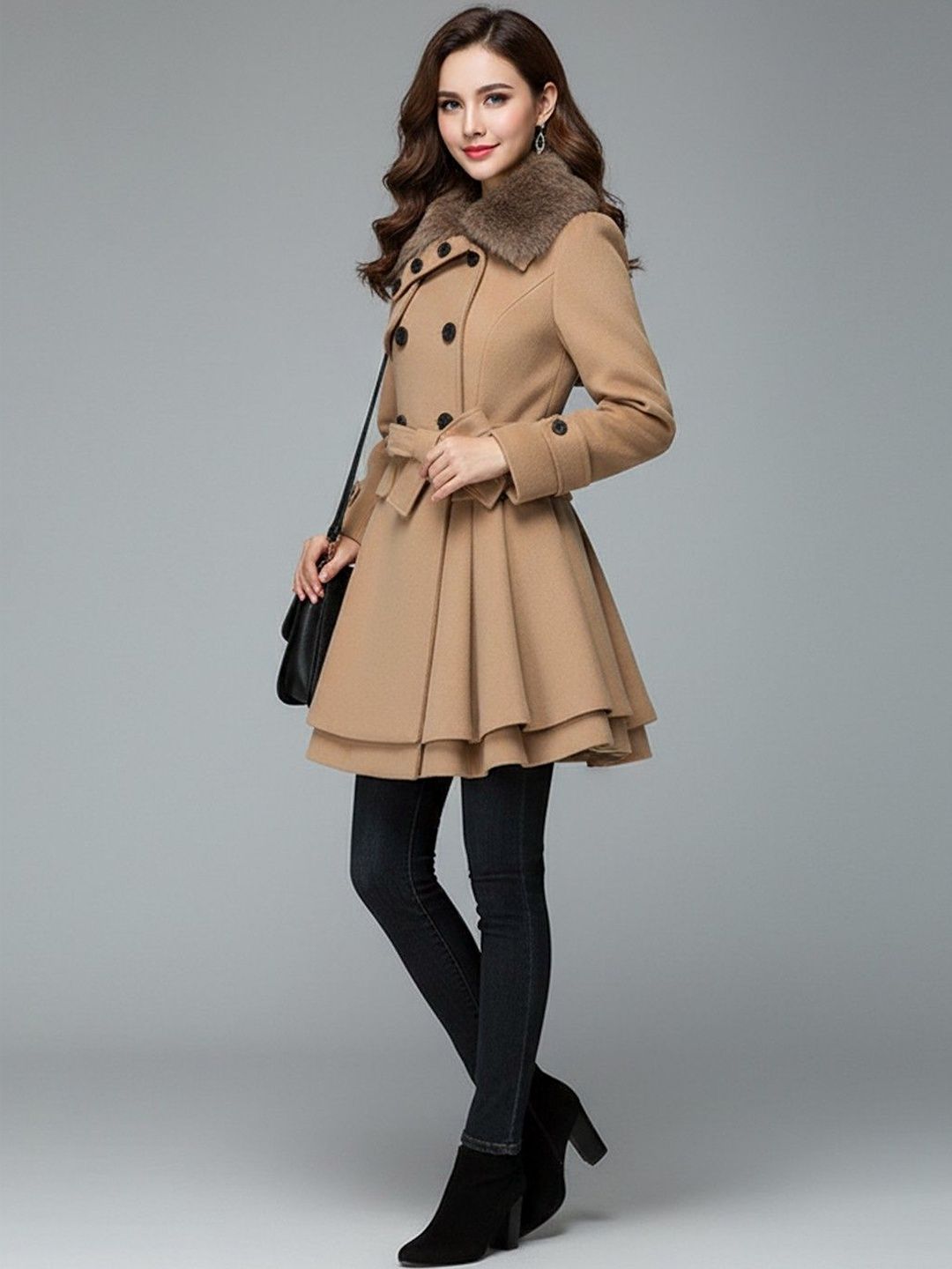 Mast & Harbour Women Single-Breasted Overcoat-image-35