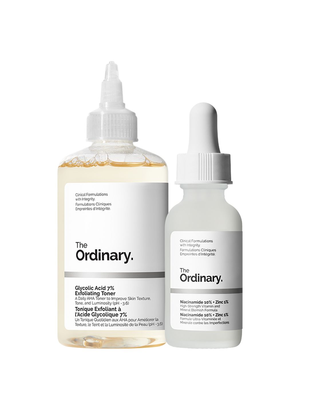 THE ORDINARY Set of Niacinamide 10% + Zinc 1% Serum 30ml & Glycolic Acid 7% Toner 240ml-picture-47