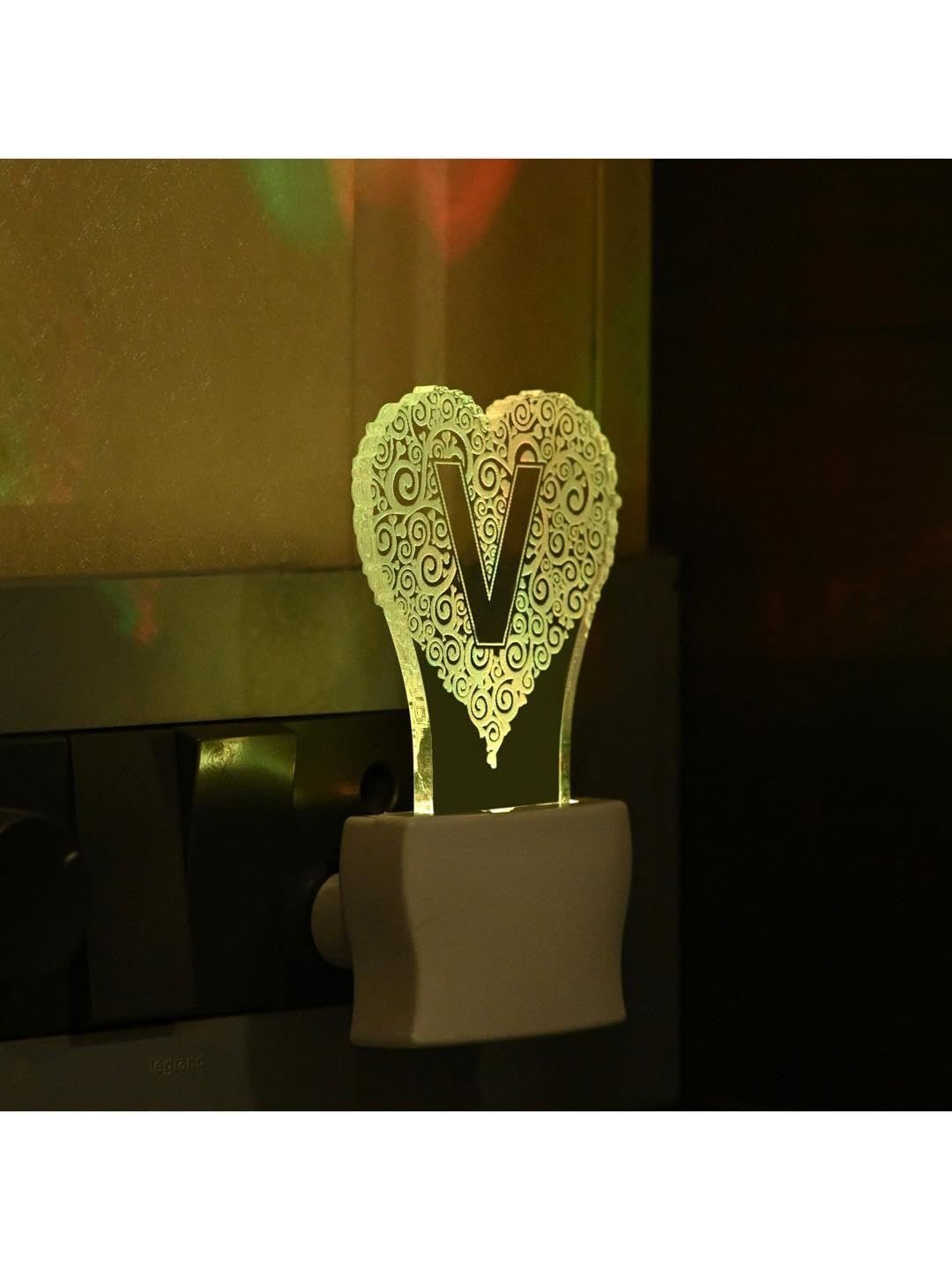 1ST TIME Red & White Printed Acrylic Contemporary Abstract Shaped Shaped Wall Lamp-picture-28