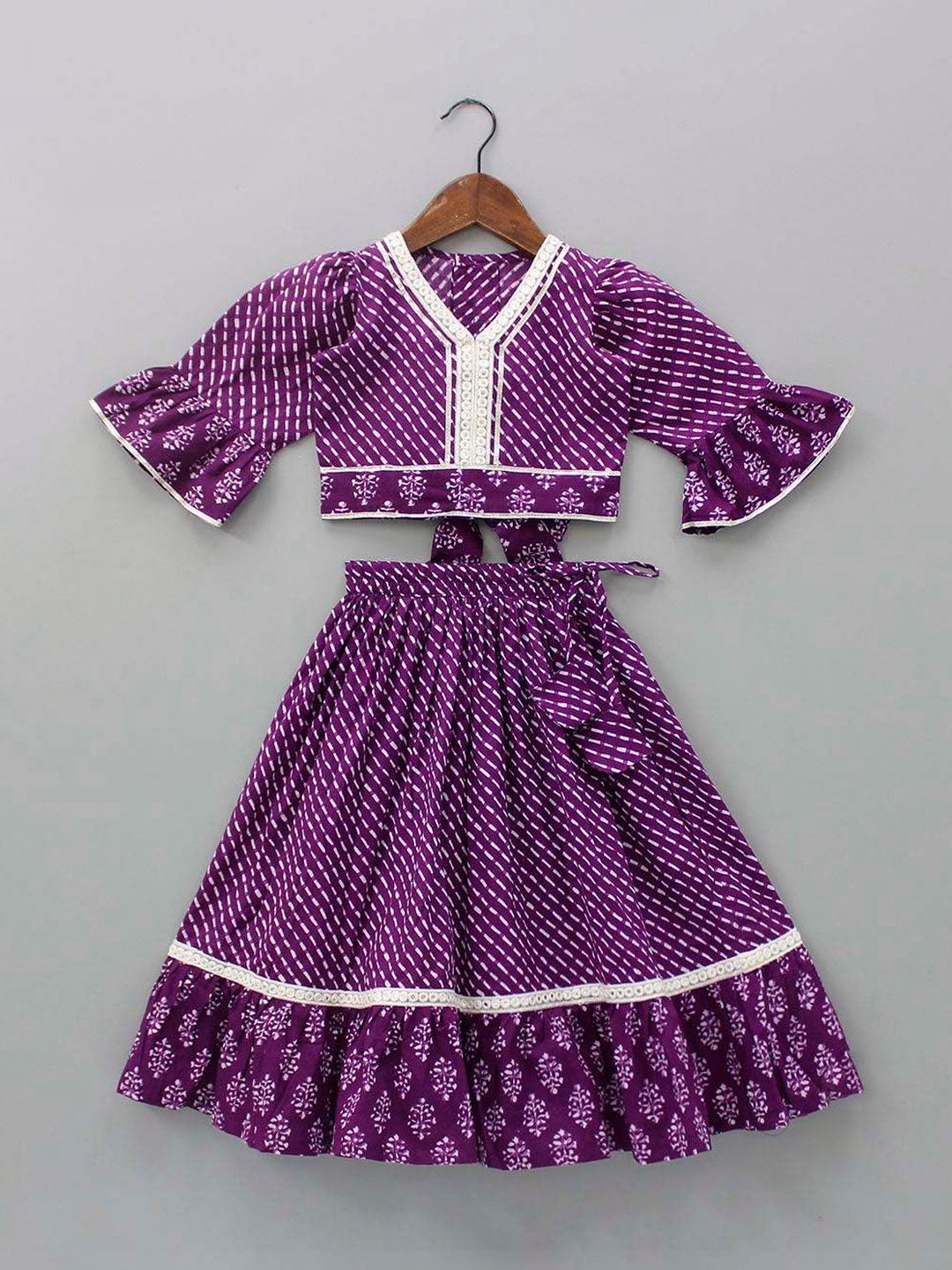 YK Girls Printed Ready to Wear Lehenga &-picture-18