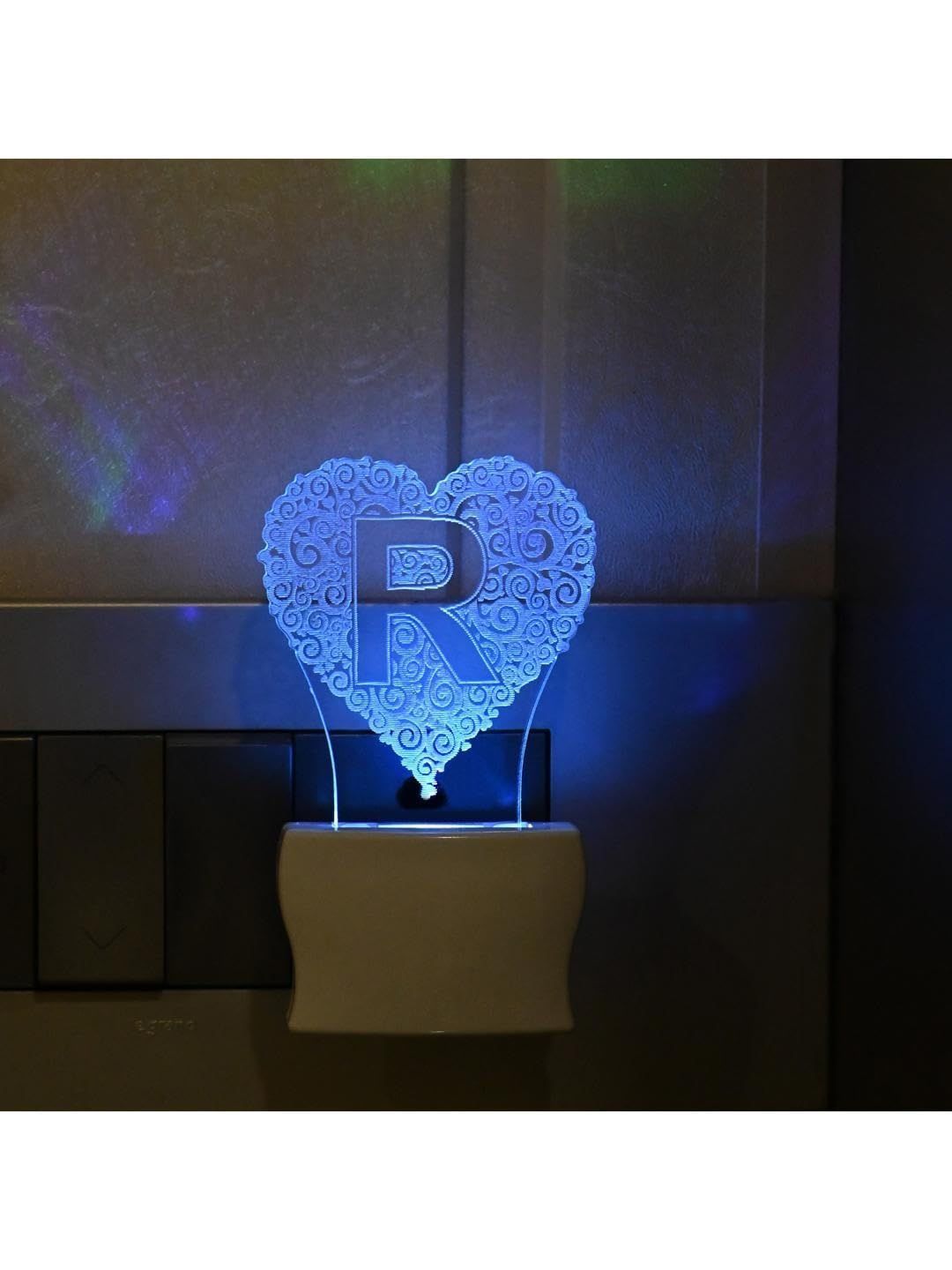 1ST TIME Red & White Textured Acrylic Abstract Shaped Shaped Wall Lamp-picture-47