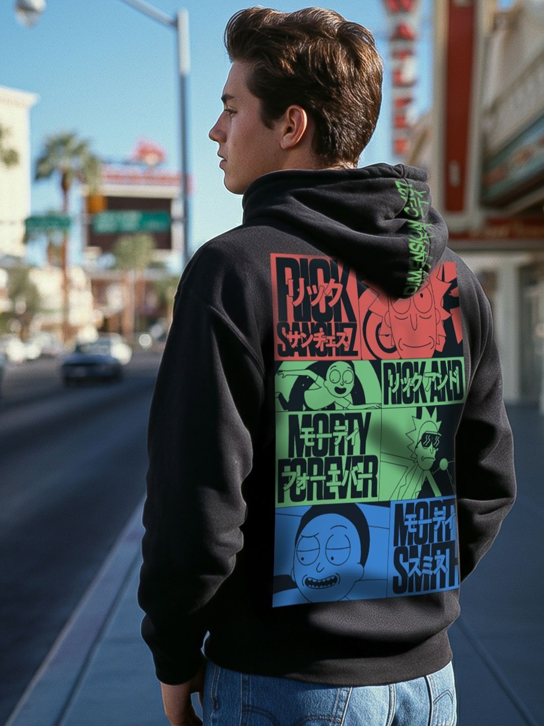 Bewakoof Heavy Duty Men Printed Hooded Sweatshirt-picture-16