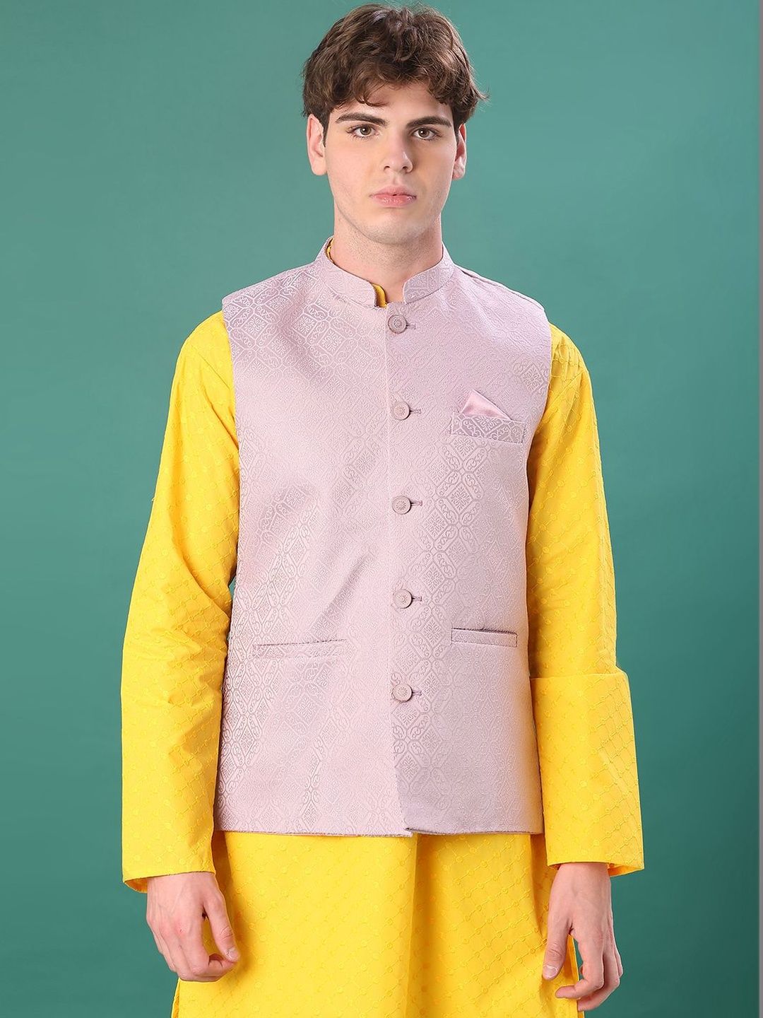 V-Mart Woven Nehru Jackets-picture-46