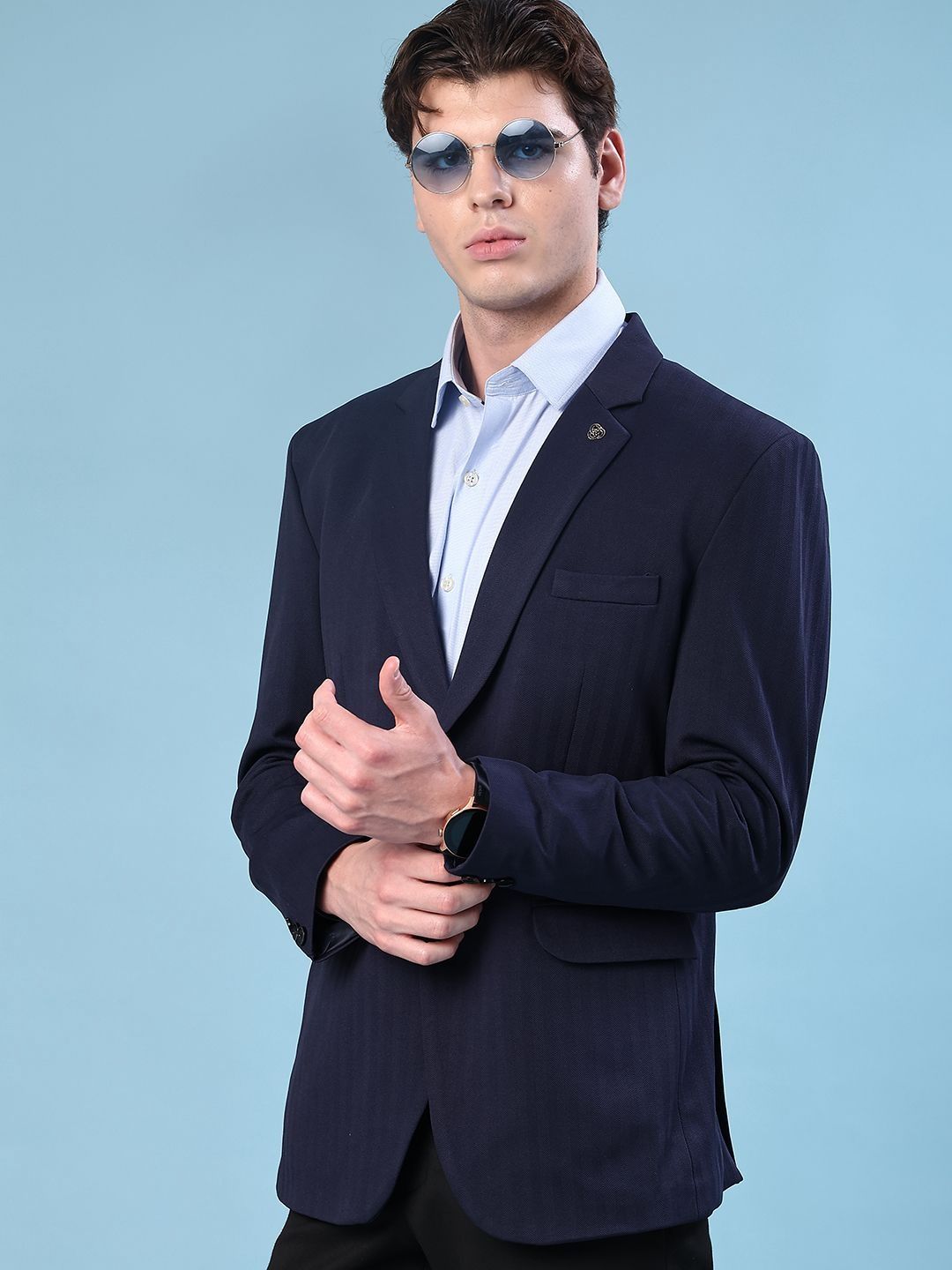 V-Mart Notched Lapel Single-Breasted Blazers-picture-37