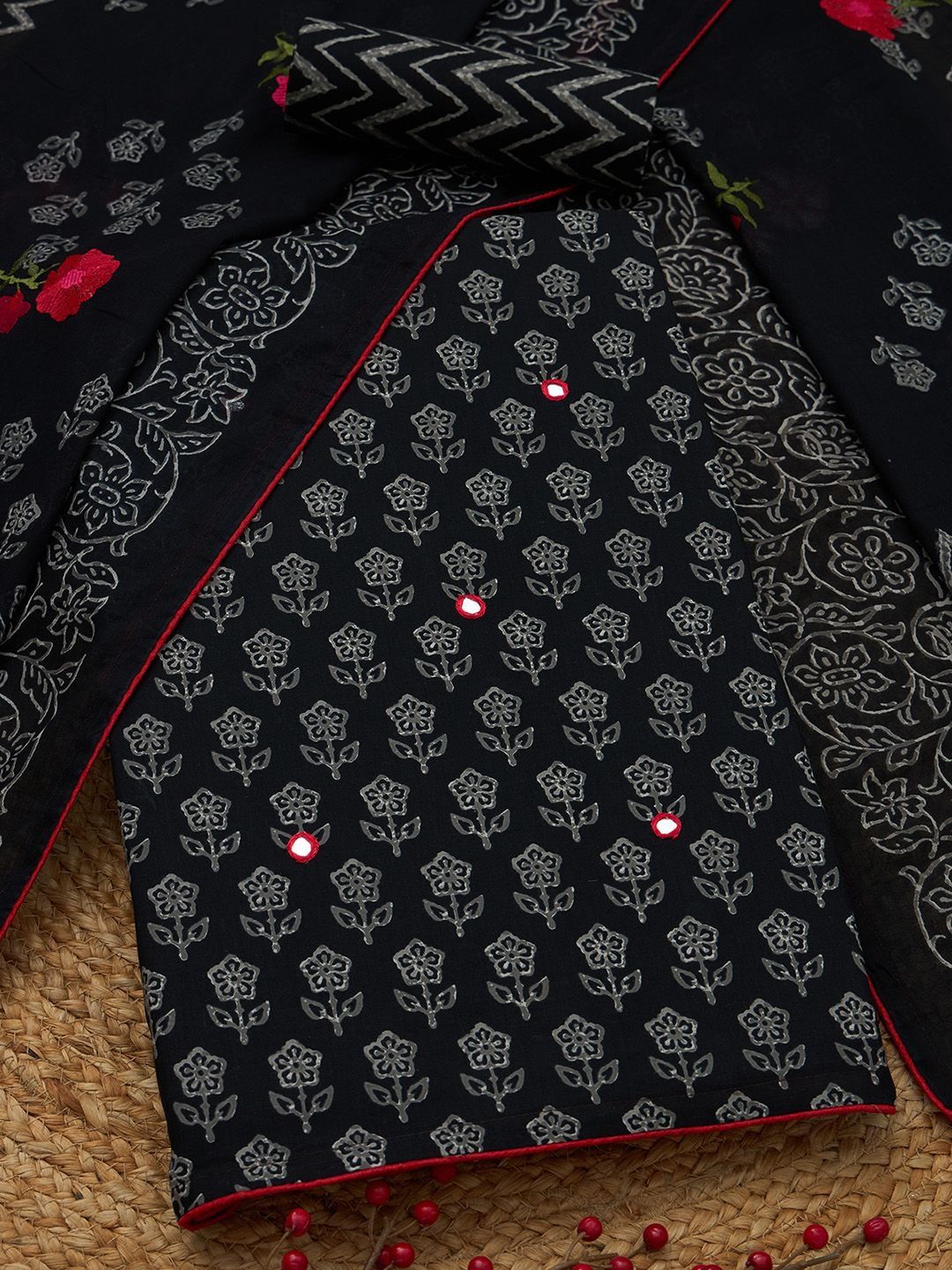 Soch Printed Unstitched Dress Material-picture-27