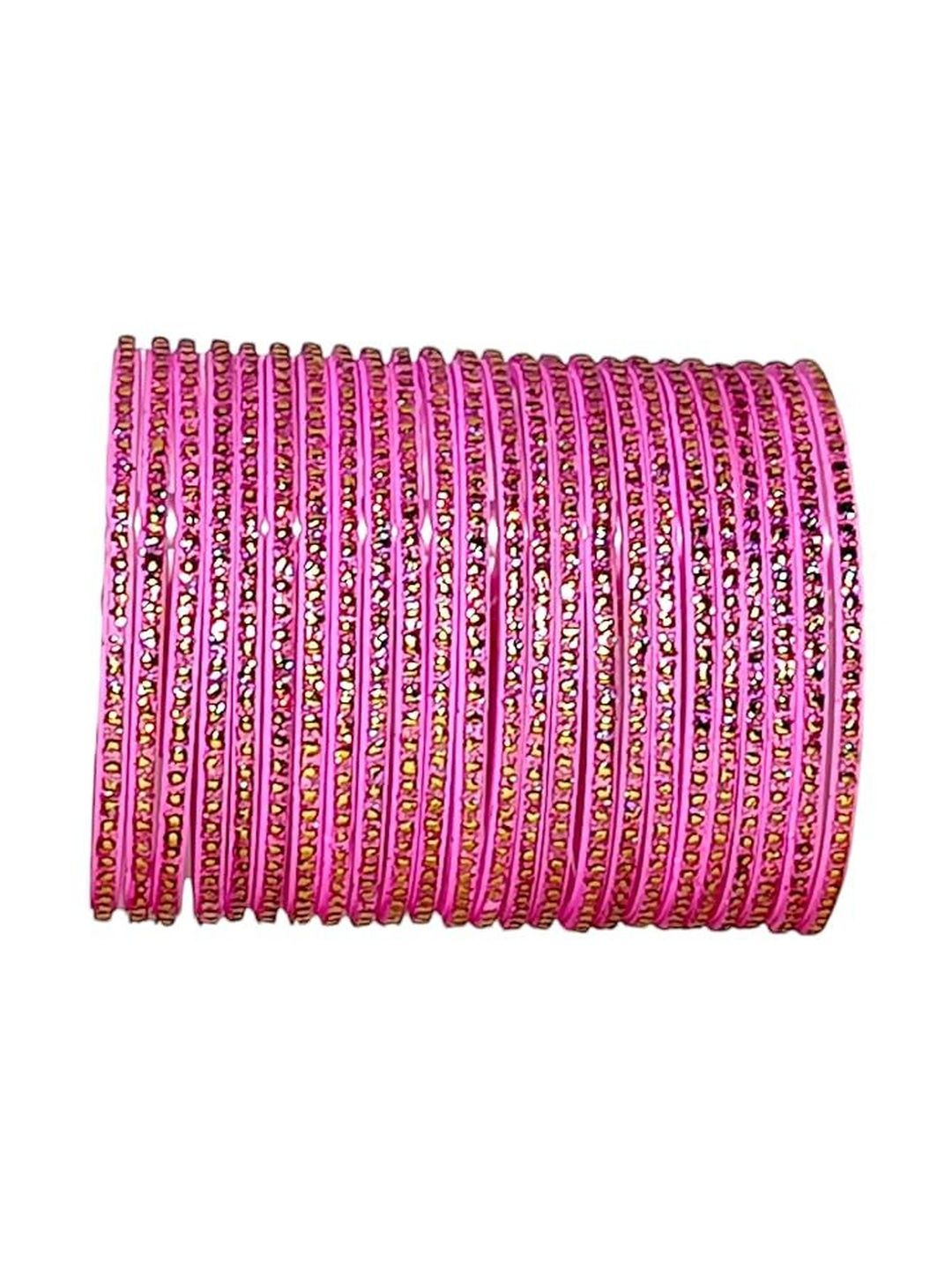 THE COMFORT Set Of 24 Textured Glass Bangles-picture-35