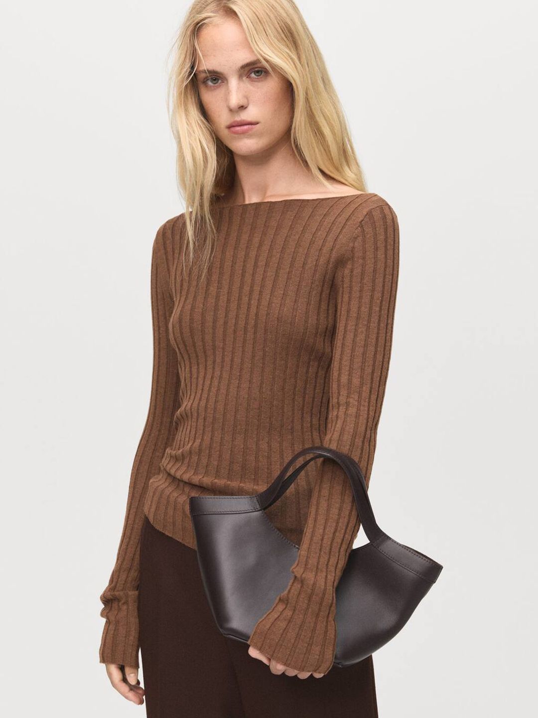 MANGO Boat Neck Ribbed Pullover Sweater-picture-14