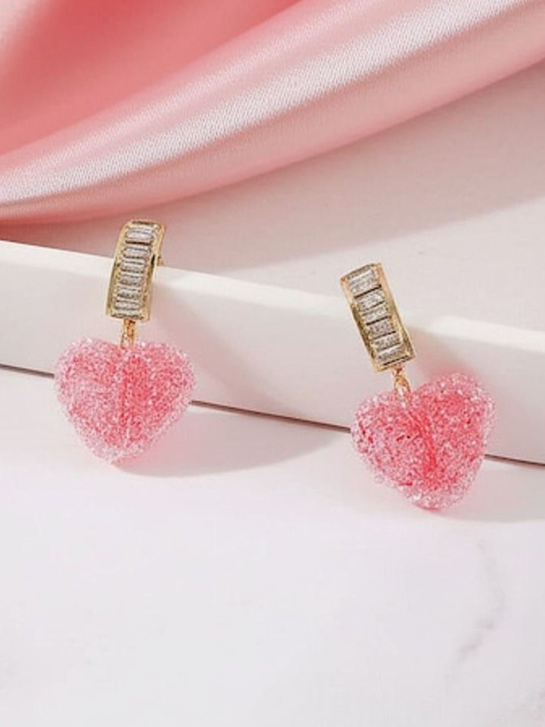 DressBerry Heart Shaped Drop Earrings-picture-26