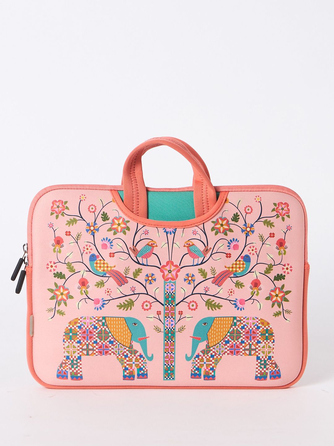 Chumbak Unisex Tusker Mosaic Printed Laptop Sleeve 13"-picture-43