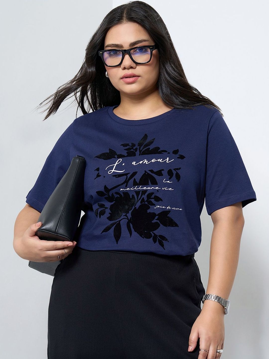 Honey Curvytude by Pantaloons Floral Print Cotton Top-picture-39