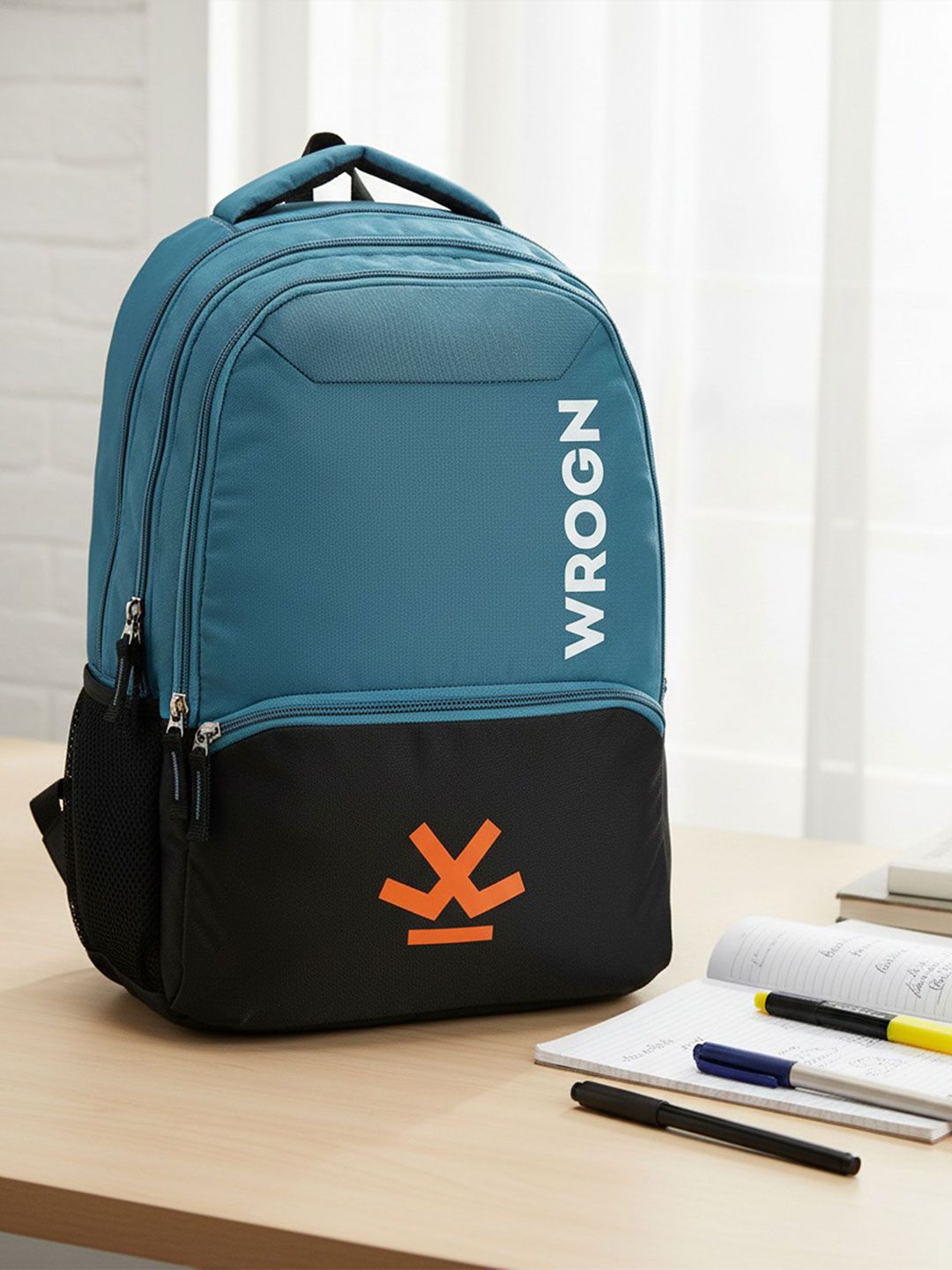 WROGN Unisex Brand Logo Backpack with Compression Straps-picture-22