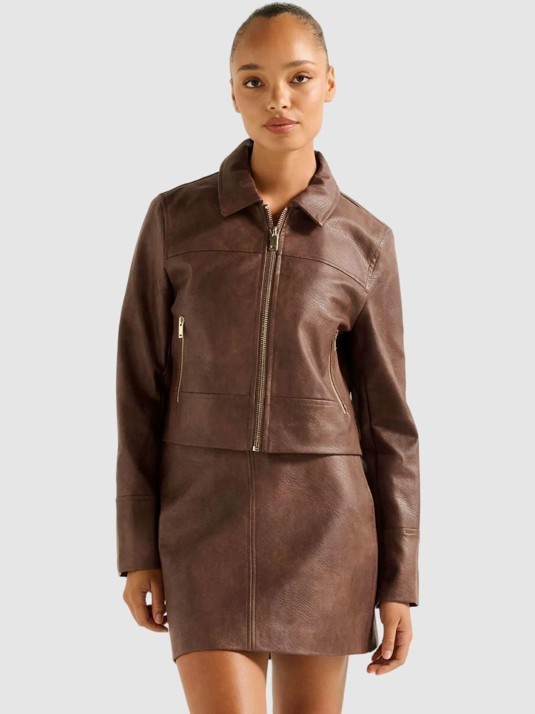 Forever New Women Leather Jacket-picture-34