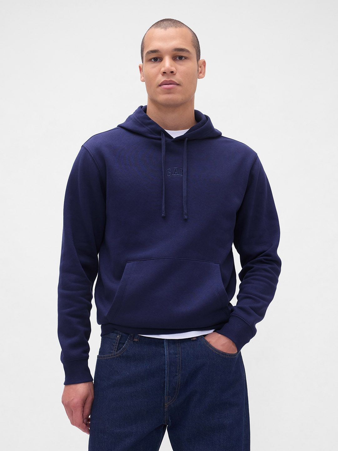 GAP Brand Logo Embroidered Hooded Sweatshirt-picture-24