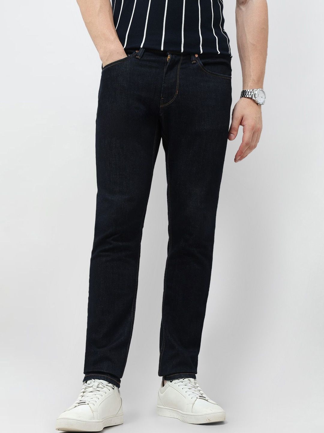 U.S. Polo Assn. Denim Co. Men Tapered Fit Mid-Rise Stretchable Jeans-picture-39