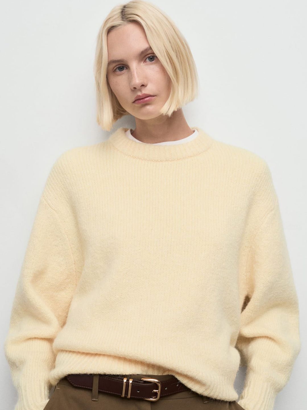 MANGO Round Neck Oversized Knitted Pullover-picture-15
