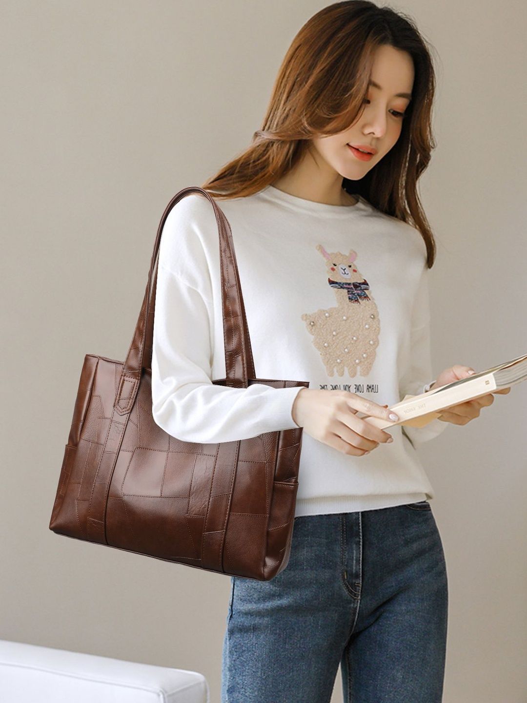 CORSICA Textured PU Structured Tote Bag-picture-15