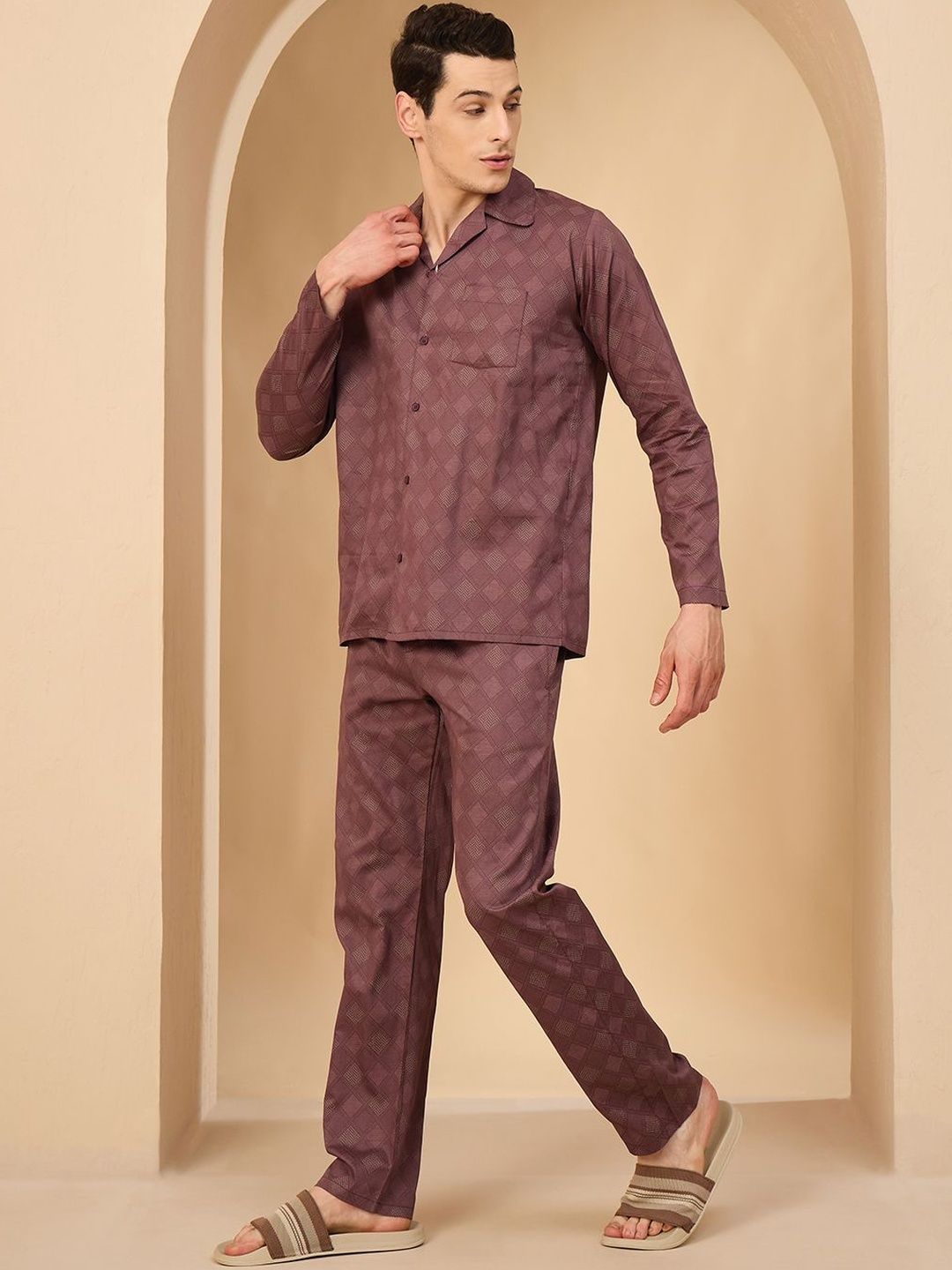 Sweet Dreams Men Printed Night suit-picture-33