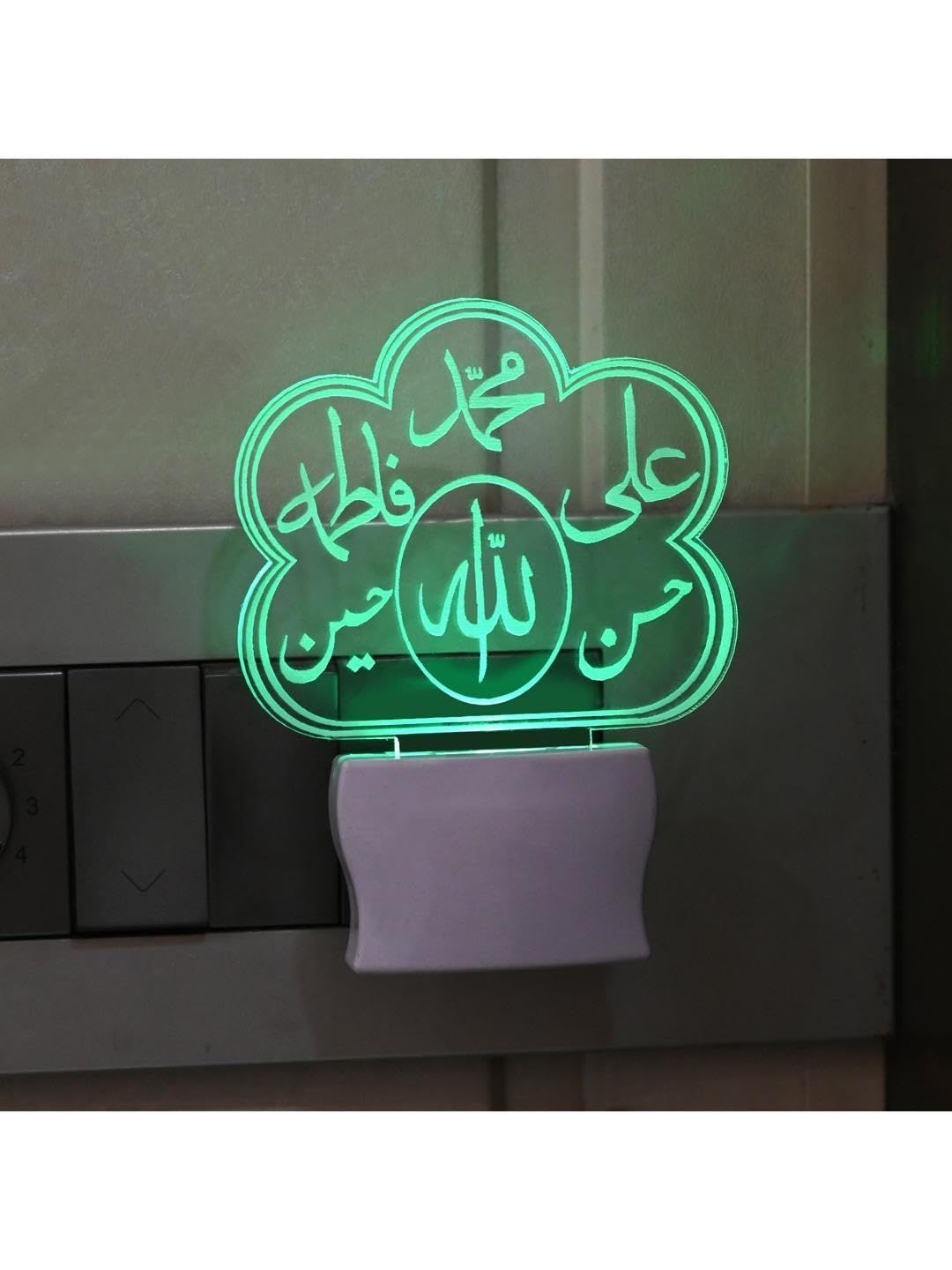 1ST TIME White & Transparent 3D Illusion LED Plug Night Lamps-image-41