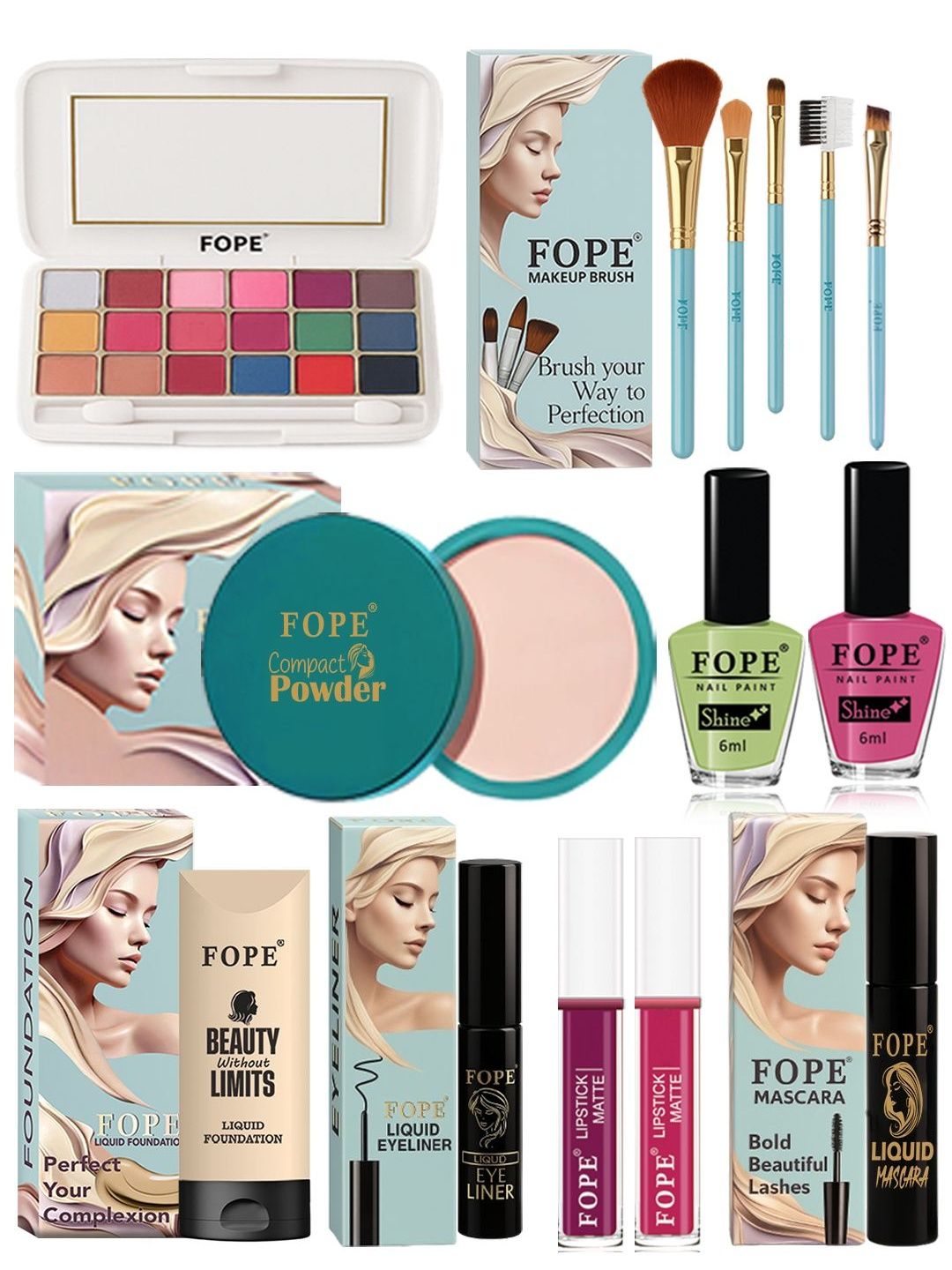 FOPE Set Of 14 Bridal Makeup Box Set-image-29