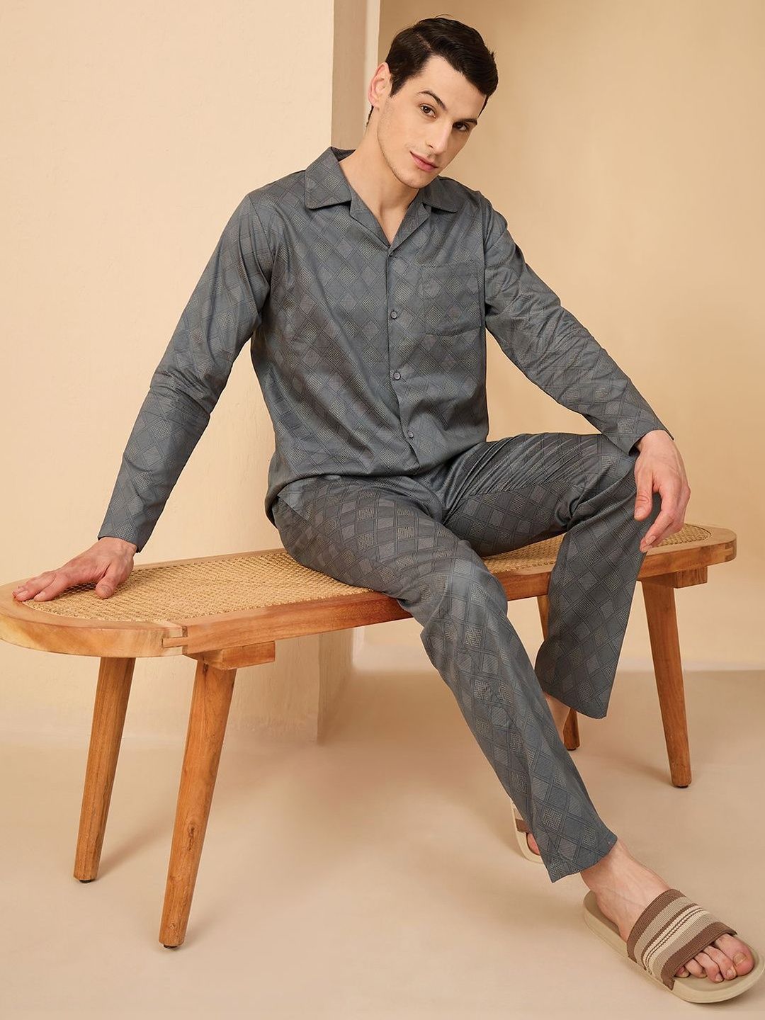 Sweet Dreams Men Printed Night suit-picture-10