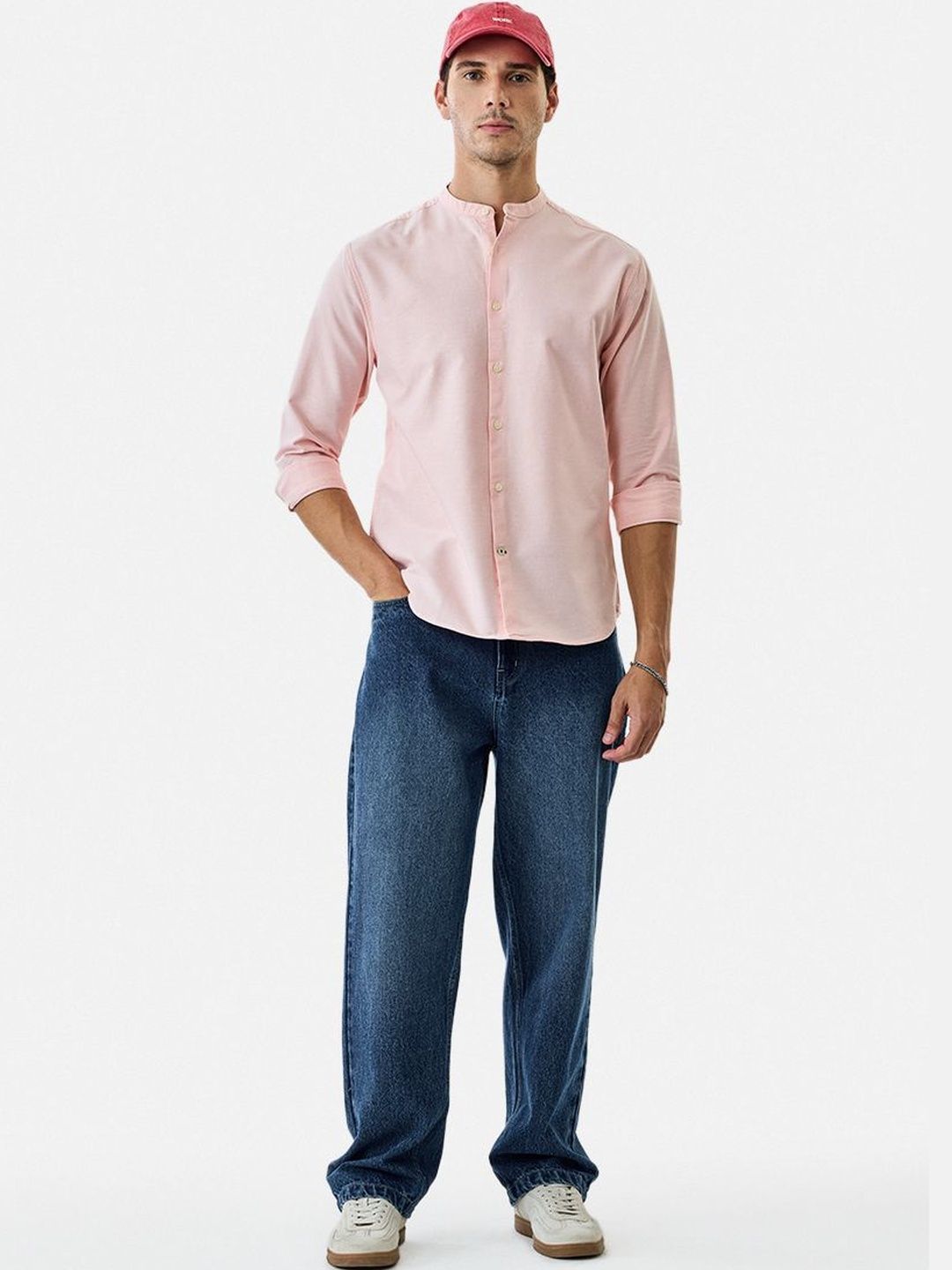 Men Ril Buy Snitch Pastel Pink Solid Shirt - Shirts for Men 37907384 | Myntra