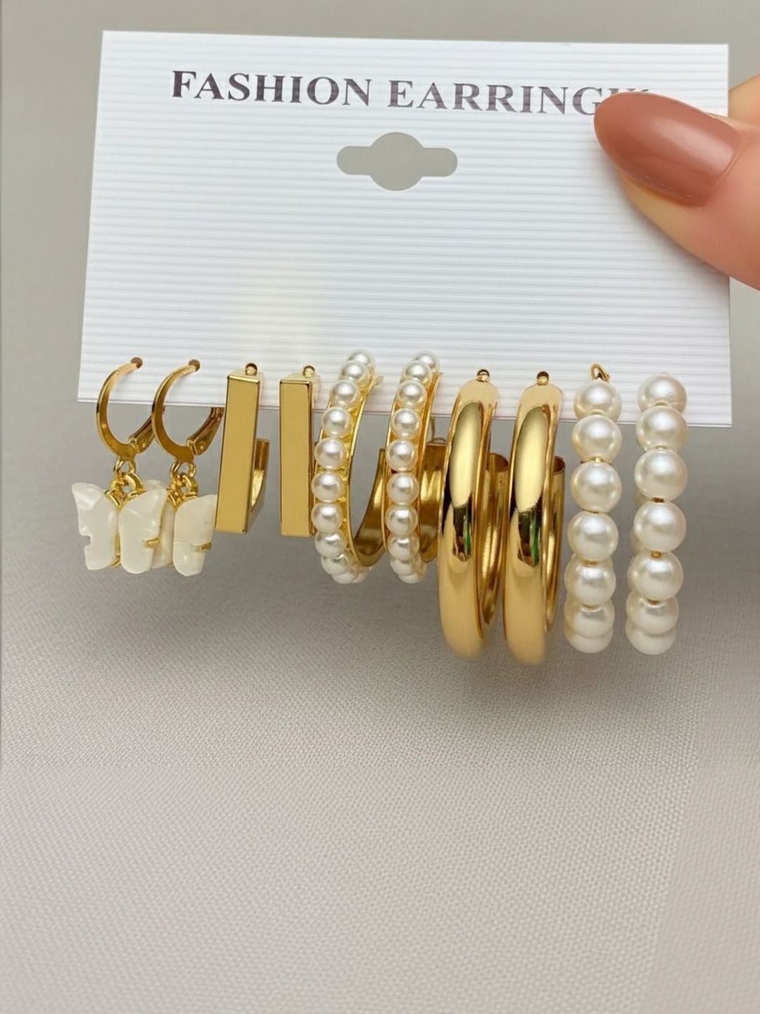 DressBerry Geometric Drop Earrings-picture-12