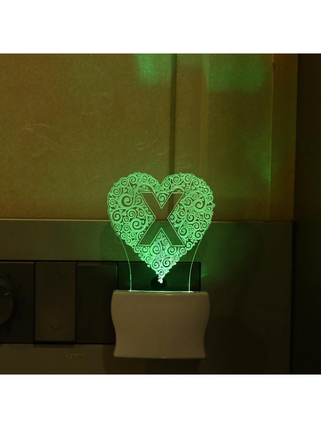 1ST TIME Red & White Textured Acrylic Abstract Shaped Shaped Wall Lamp-picture-36