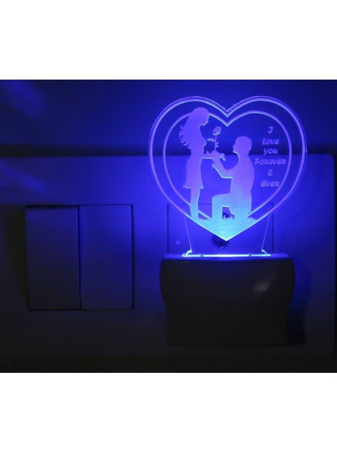 1ST TIME Red & Blue Acrylic Abstract Shaped Shaped Wall Lamp-image-49