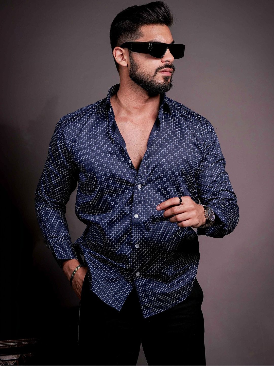 Foomer Men Standard Printed Casual Shirt-picture-37