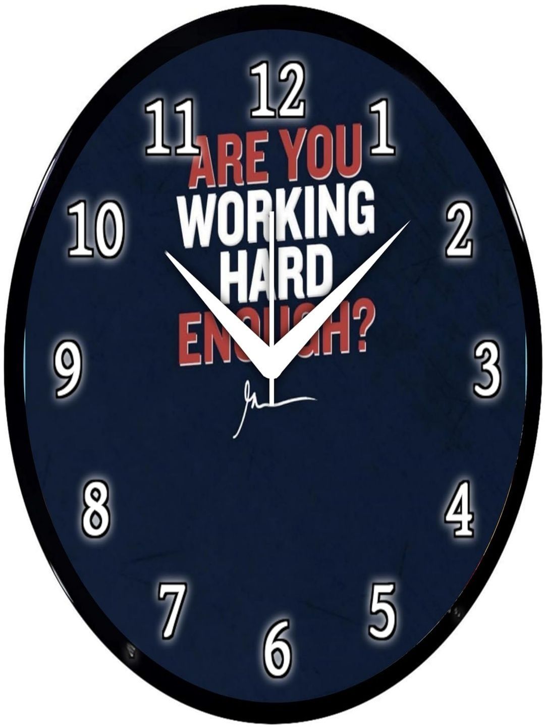 Babawill Multicoloured & Navy Blue Printed Contemporary Wall Clock-picture-25