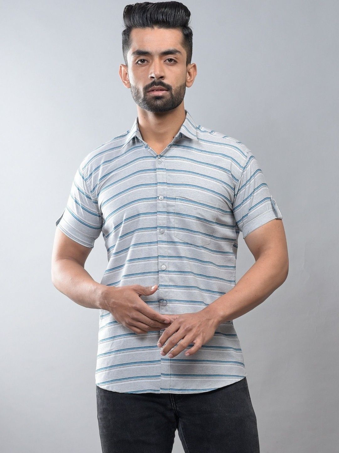BASE 41 Men Standard Checked Casual Shirt-picture-18