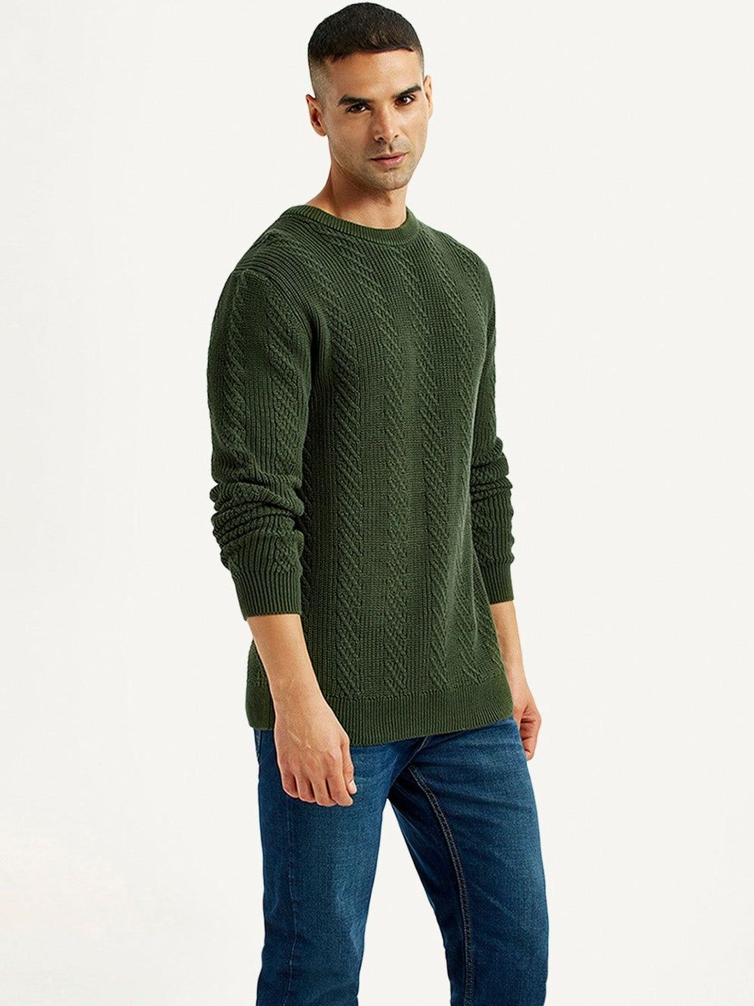 Levis Men Cable Knit Pullover