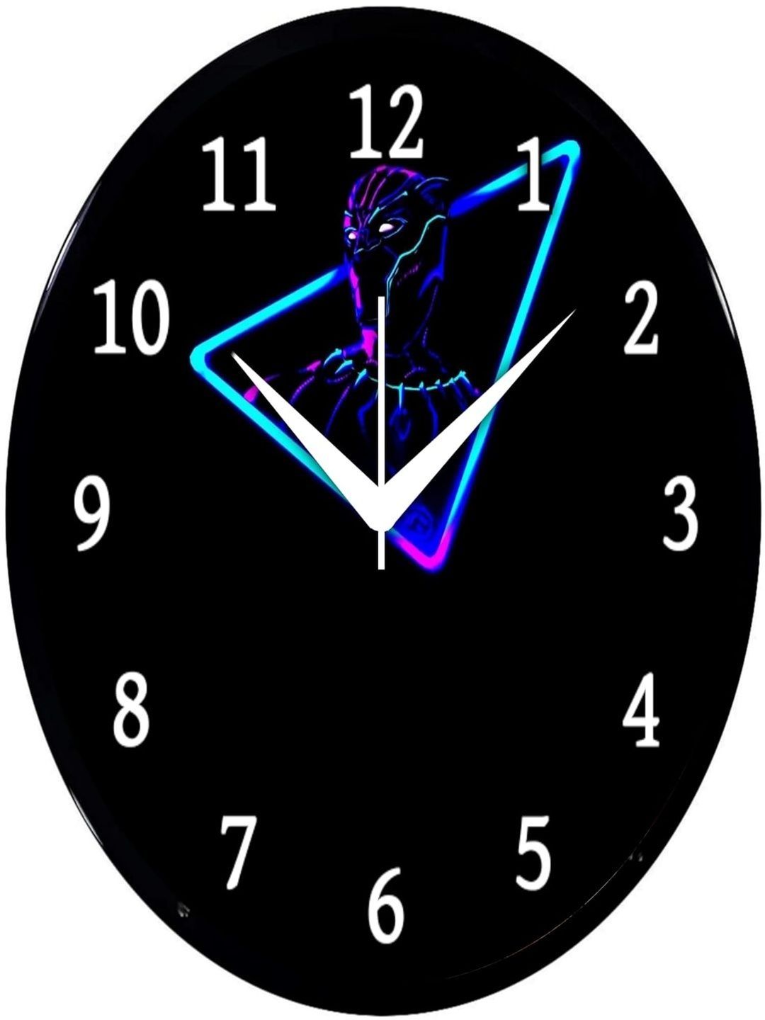 Babawill Black & Blue Printed Wall Clock-image-43