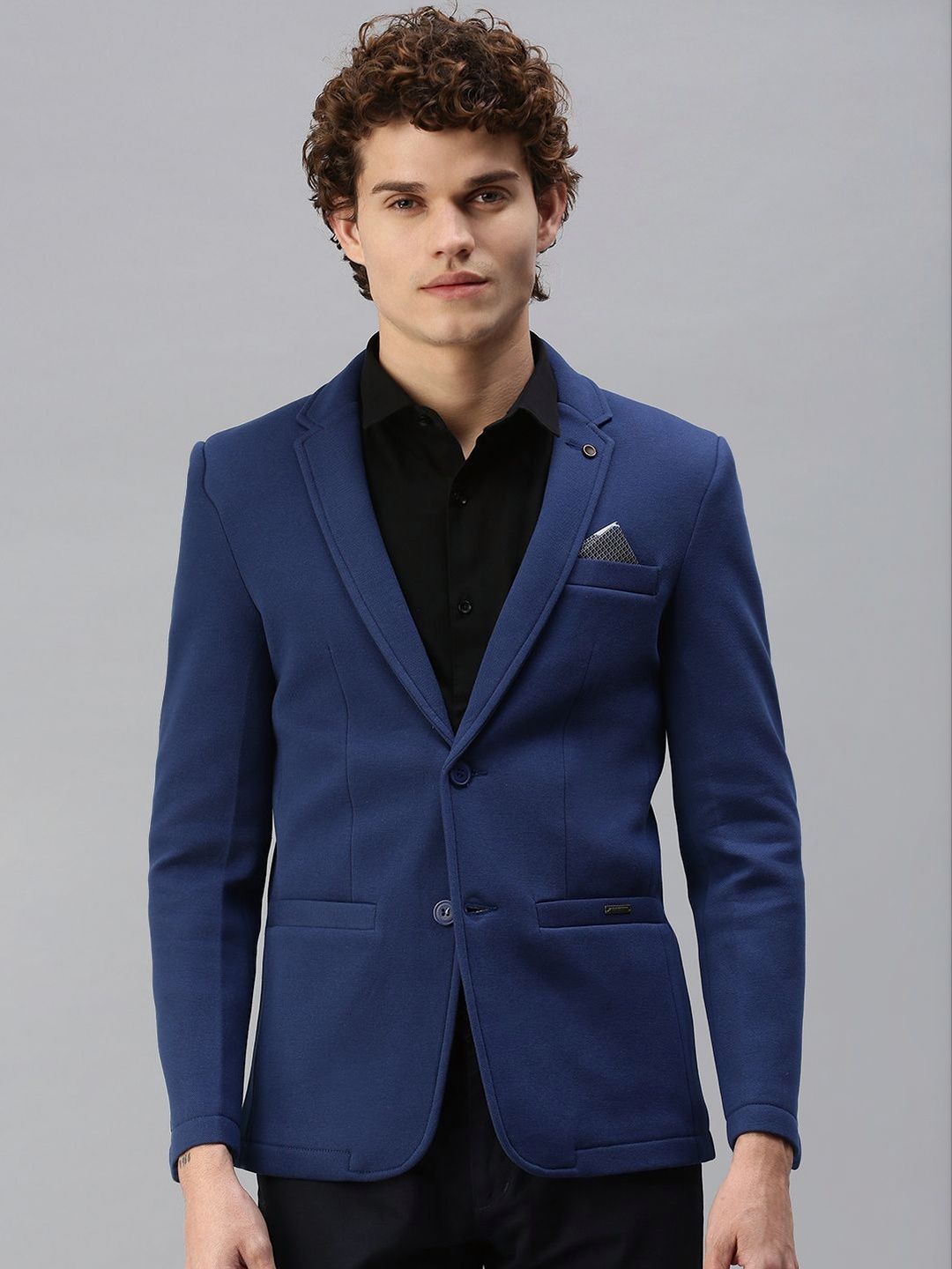 SHOWOFFFF Slim-Fit Single Breasted Blazer-picture-25