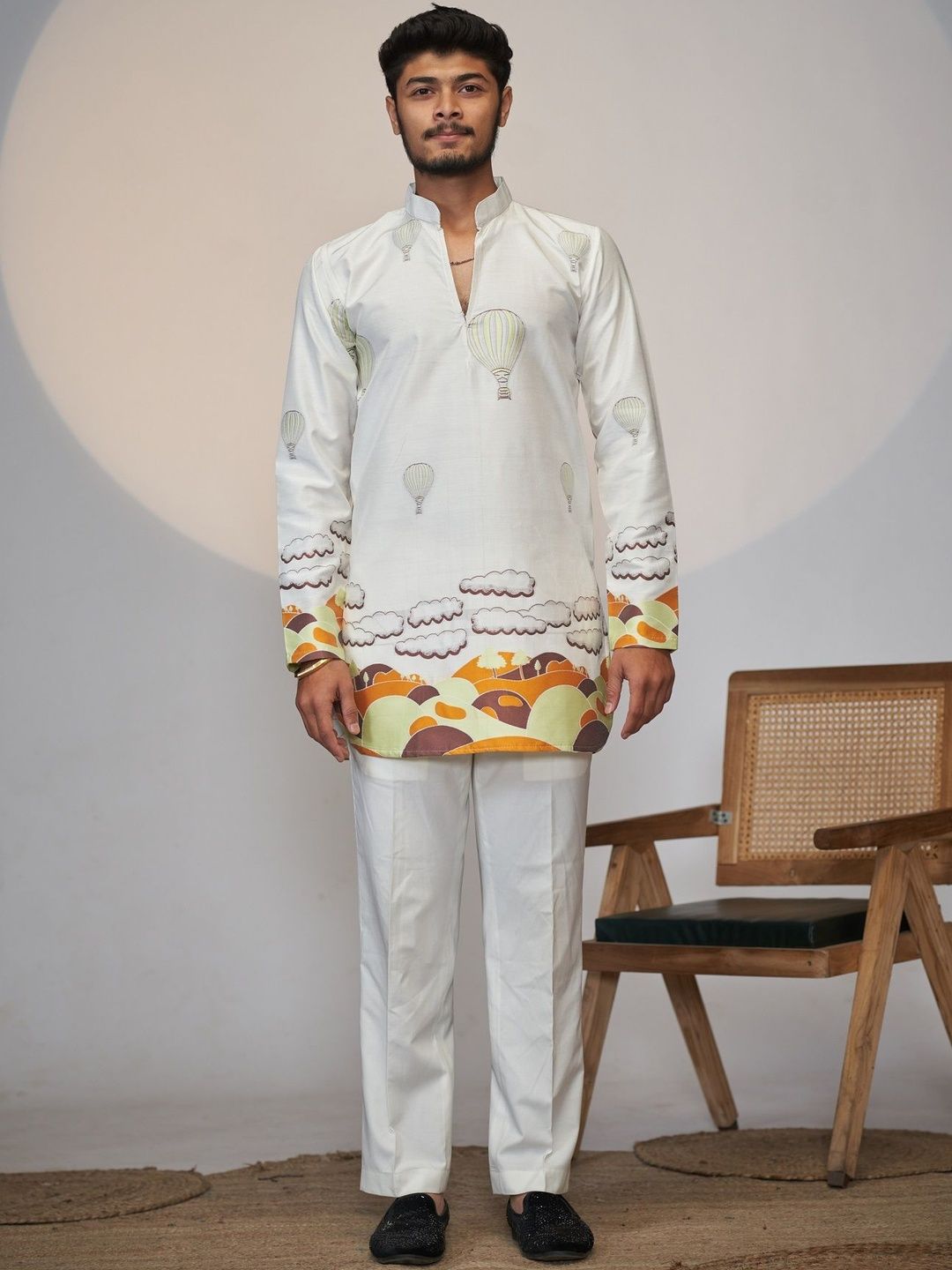 House Of Sanskruti Men Jacquard Handloom Kurta-picture-57