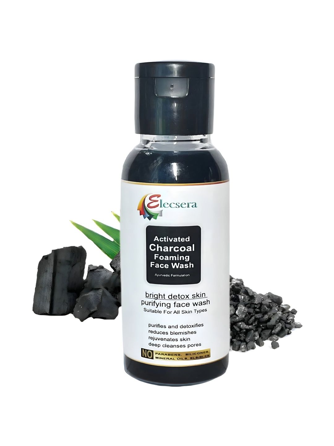 Elecsera Charcoal Foaming Face Wash - 50 ml-picture-10