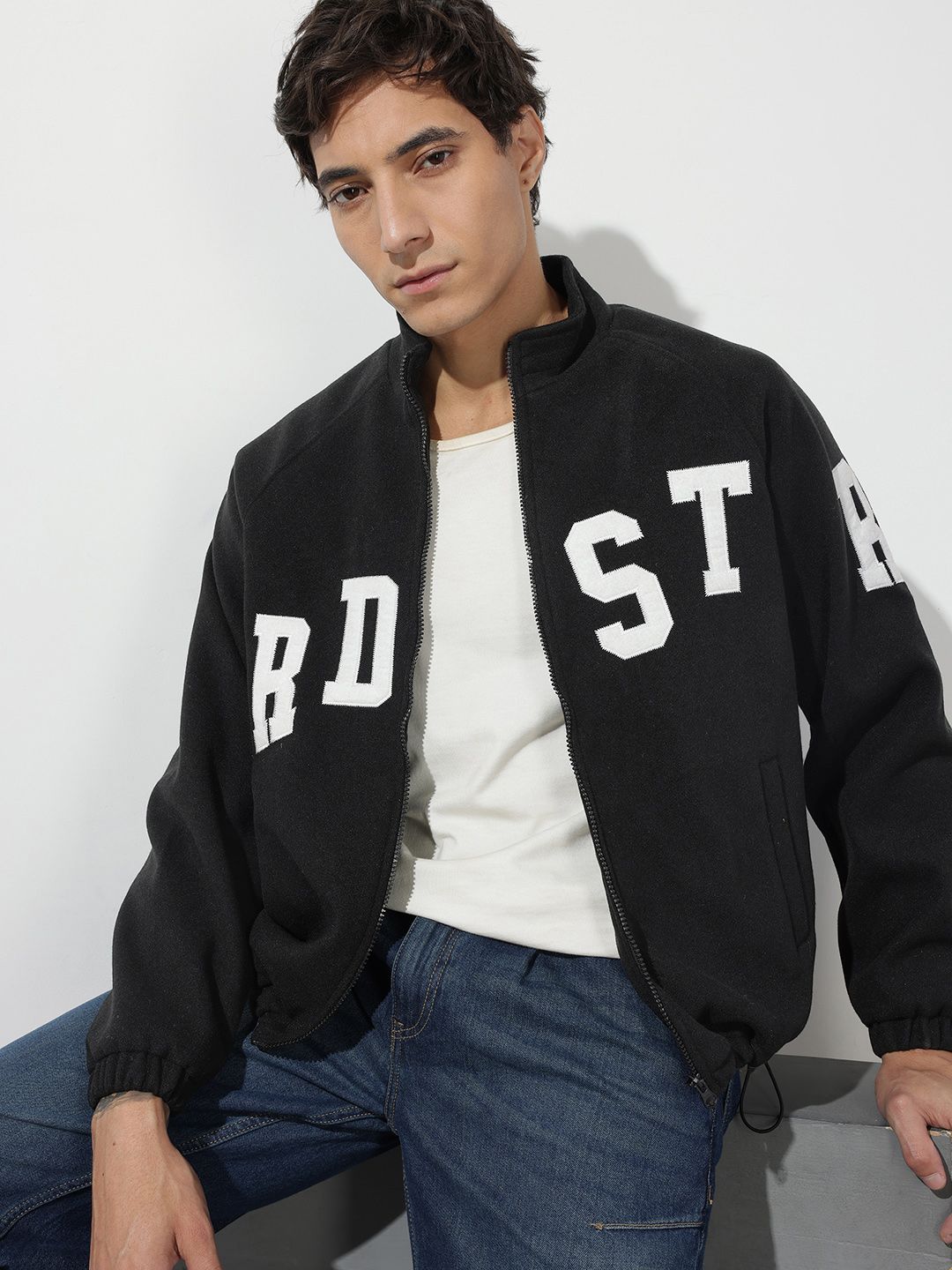 The Roadster Life Co. Brand Logo Applique Tailored Jacket-image-29