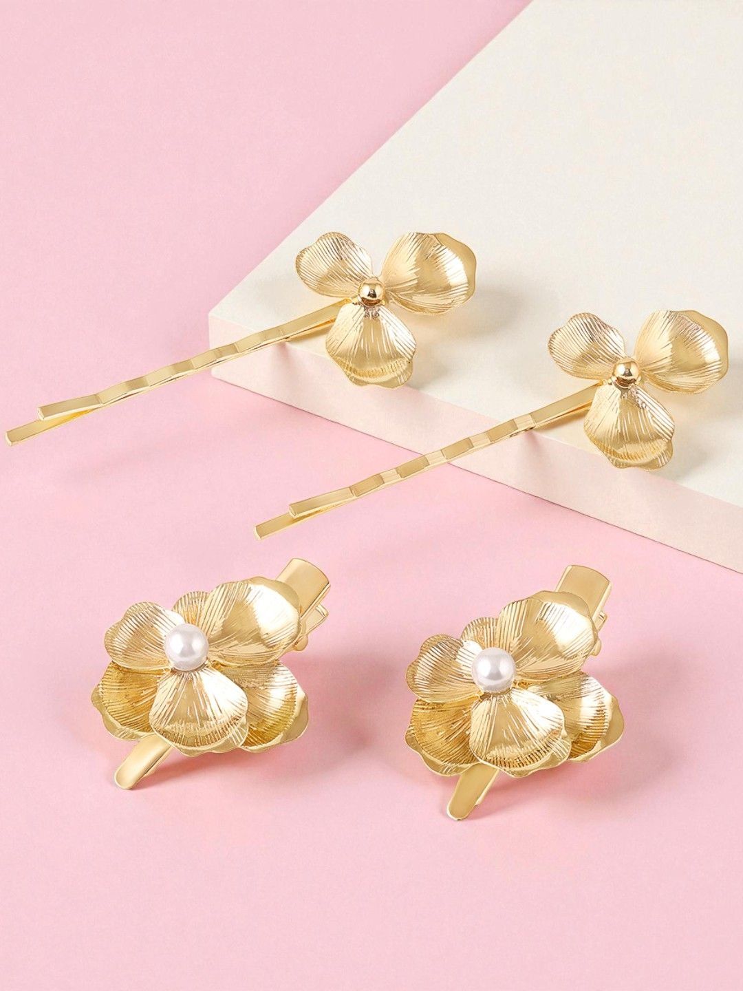 OOMPH Women Set of 4 Embellished Bobby Pins-picture-14