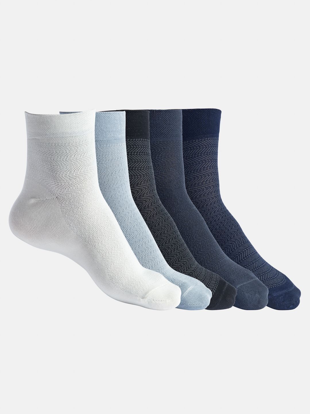 Texlon Men Pack Of 5 Odour Free Ankle-Length Socks-picture-10