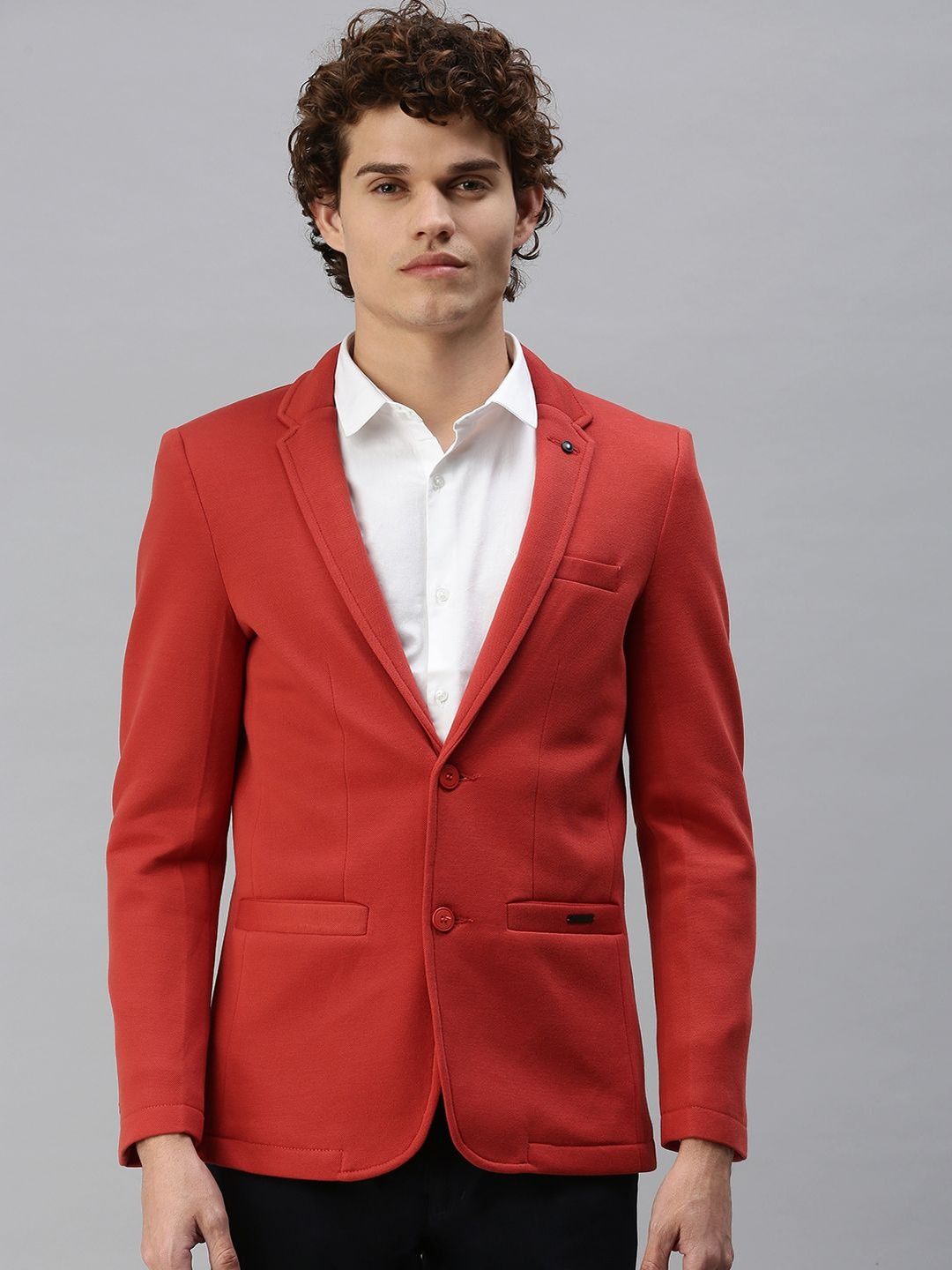 SHOWOFFFF Slim-Fit Single Breasted Blazer-picture-14