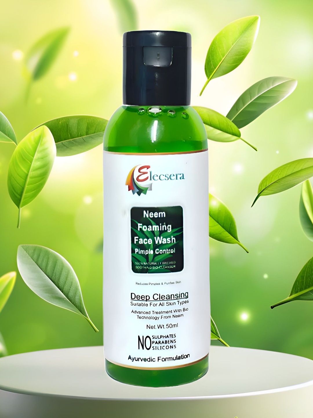 Elecsera Neem Foaming Face Wash For Pimple Control - 50 ml-picture-44