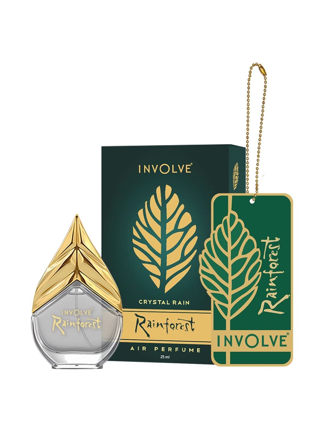 INVOLVE Rainforest Premium Edition Crystal Rain Car Perfume - 25 ml