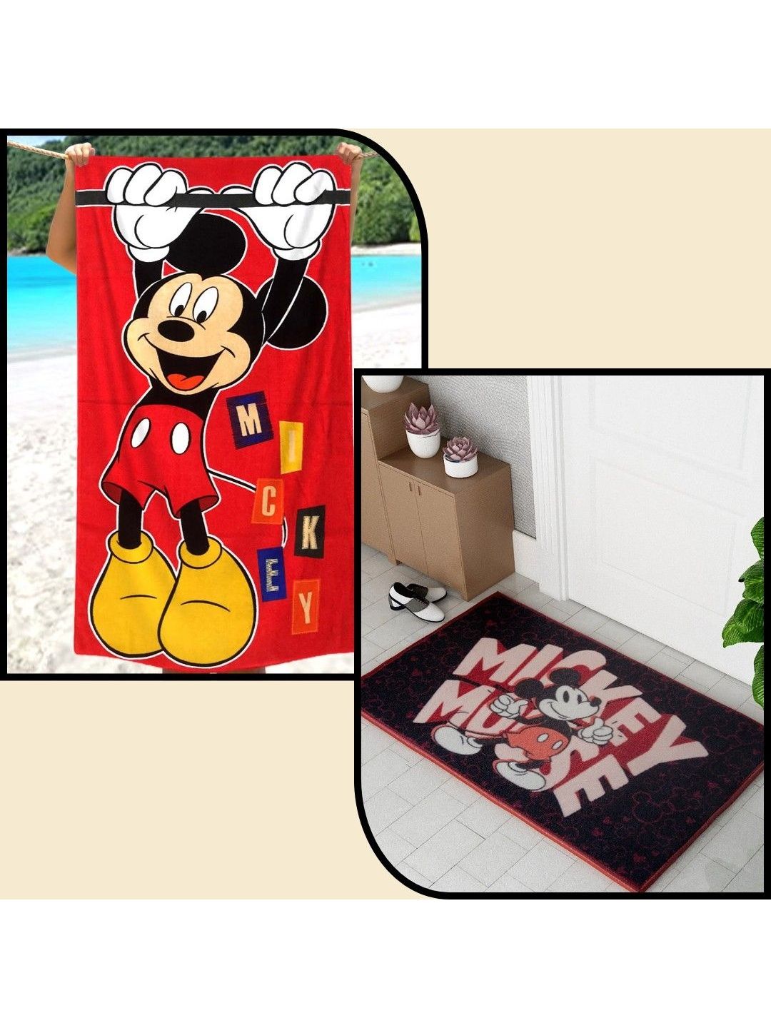 Athom Living Pack of 2 Printed Cotton 350 GSM Bath Towel-picture-46