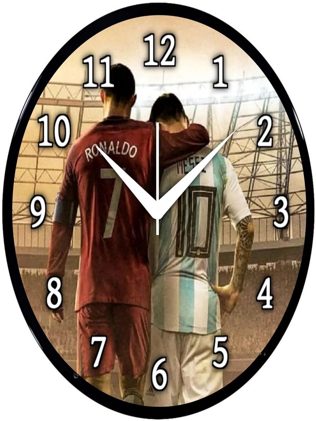 Babawill Multicoloured & Multicoloured Printed Contemporary Wall Clock-picture-30