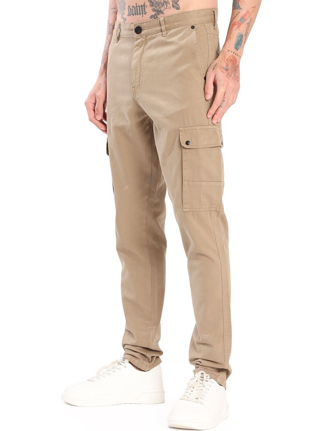 Bene Kleed Men Slim Fit Cargos Trousers-picture-28