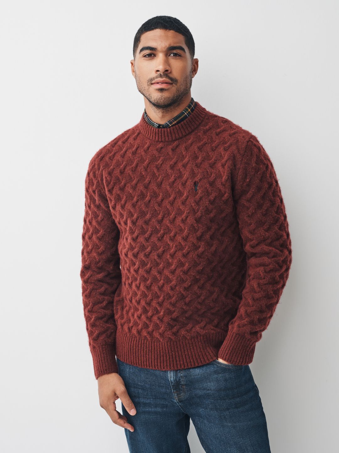 NEXT Self Striped Round Neck Pullover-picture-32