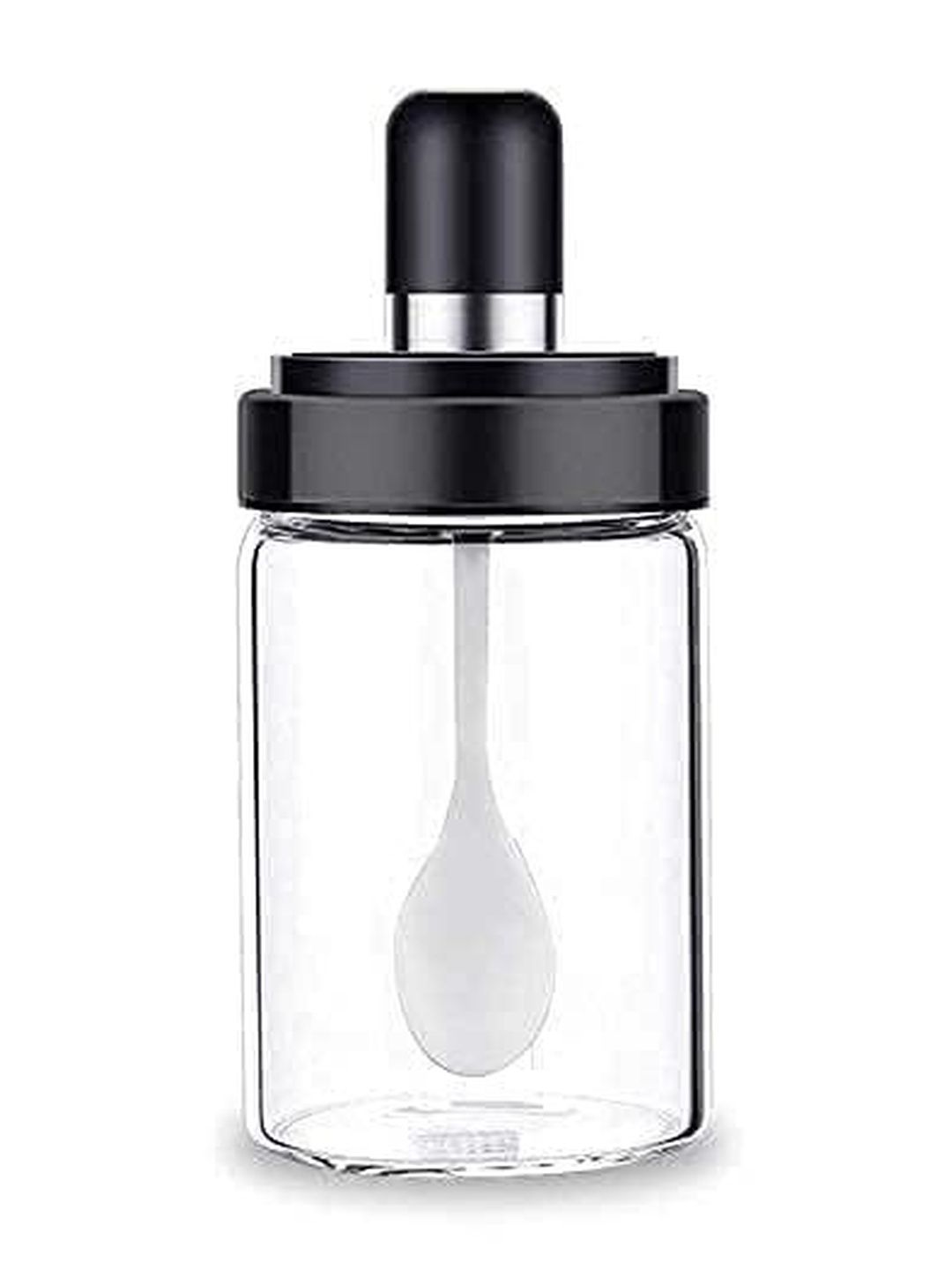 Virtuous Transparent Glass Easy to Clean Oil Dispenser with Spoon - 250ml-picture-49