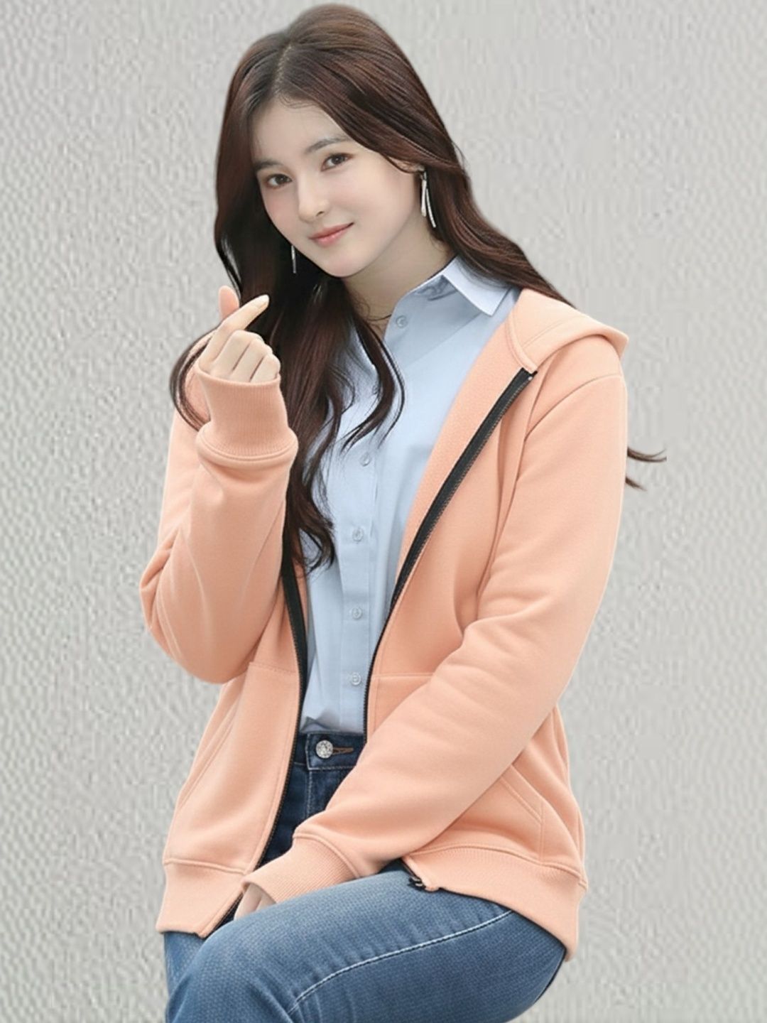 Kasendra Women Fleece Lightweight Open Front Jacket-picture-36