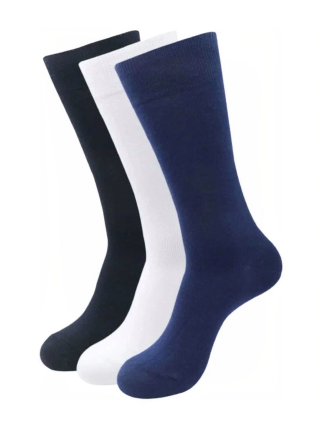 Akeeta Pack Of 3 Pure Cotton Calf Length Socks-picture-18
